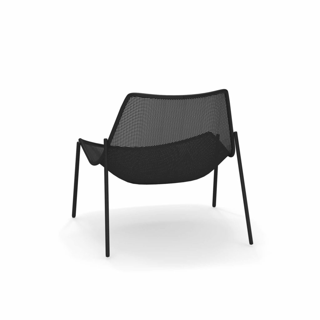 Garden lounge chair / outside in Steel - Collection Round