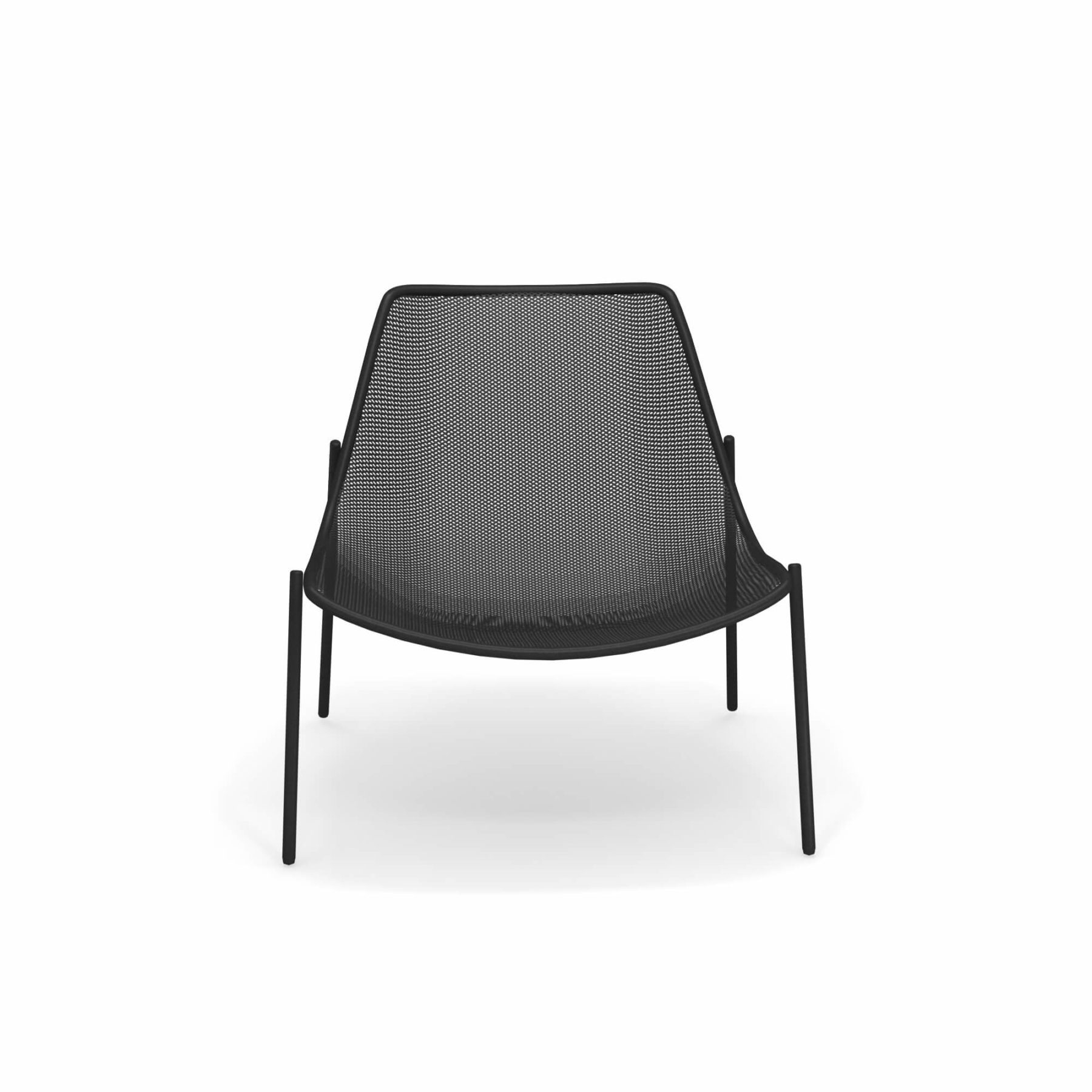 Garden lounge chair / outside in Steel - Collection Round