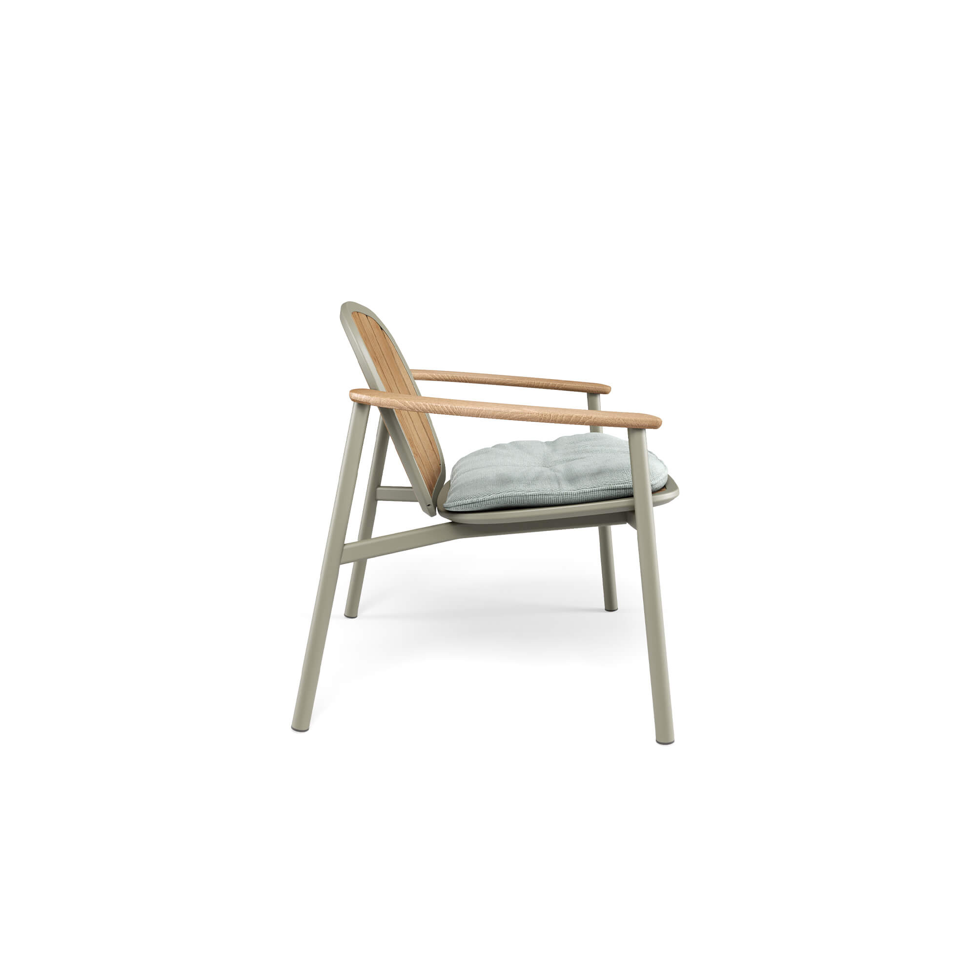 Garden lounge chair alu-teak / outside in - Collection Twins